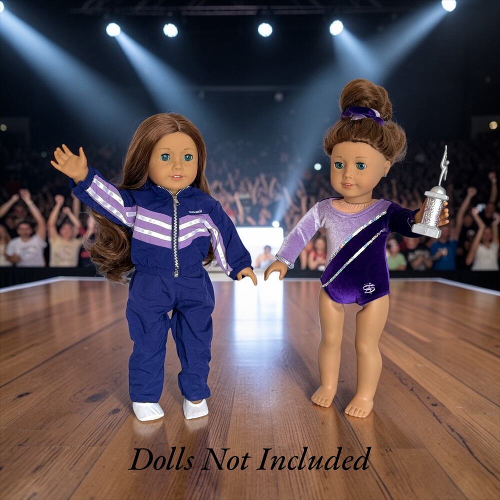 American Girl of Today Vintage Purple Gymnastics Set (Dolls Not Included) READ